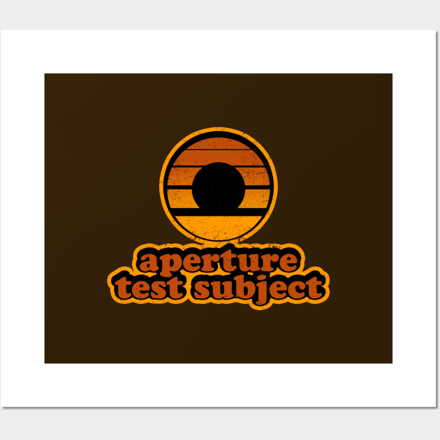 70s Aperture Test Subject Wall Art by R-evolution_GFX